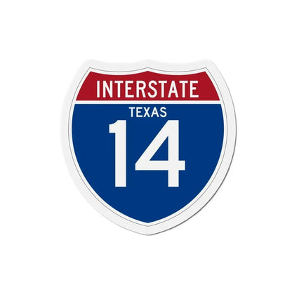 Interstate 14 (U.S. Highways) Refrigerator Magnet 6 Inch - The Sticker Space