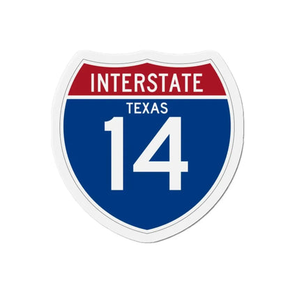 Interstate 14 (U.S. Highways) Refrigerator Magnet - The Sticker Space