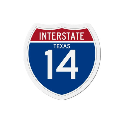 Interstate 14 (U.S. Highways) Refrigerator Magnet - The Sticker Space