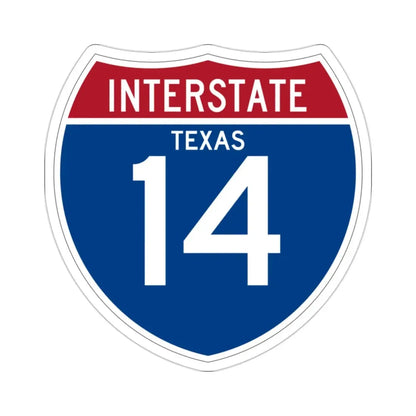 Interstate 14 (U.S. Highways) STICKER Vinyl Die-Cut Decal - The Sticker Space