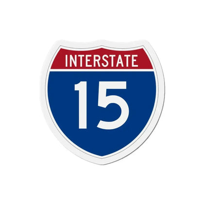 Interstate 15 (U.S. Highways) Refrigerator Magnet 4 Inch - The Sticker Space