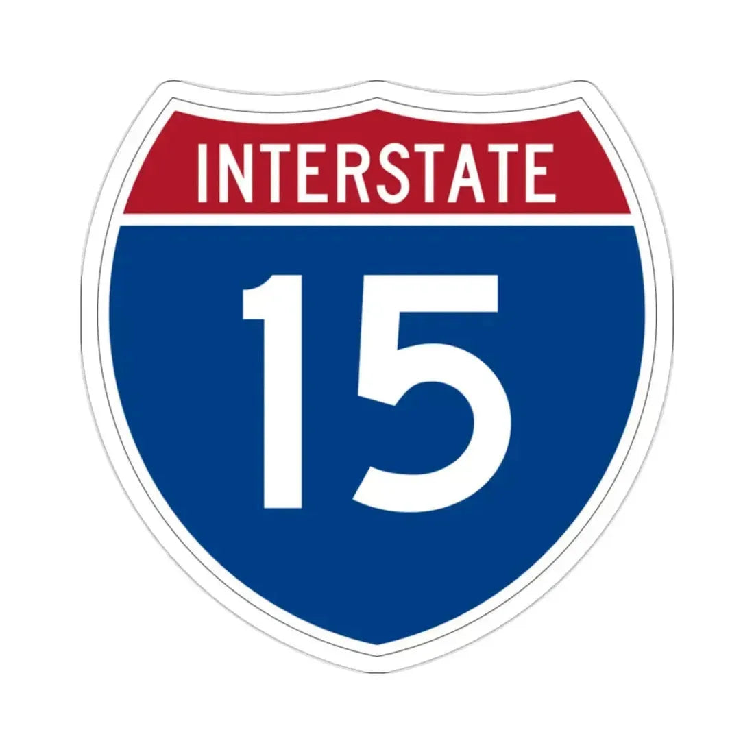 Interstate 15 (U.S. Highways) STICKER Vinyl Die-Cut Decal 2 Inch - The Sticker Space