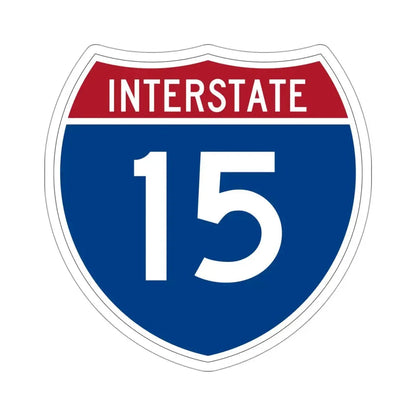 Interstate 15 (U.S. Highways) STICKER Vinyl Die-Cut Decal 4 Inch - The Sticker Space