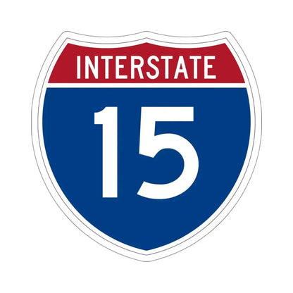 Interstate 15 (U.S. Highways) STICKER Vinyl Die-Cut Decal 5 Inch - The Sticker Space