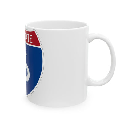 Interstate 16 (U.S. Highways) White Coffee Mug-The Sticker Space