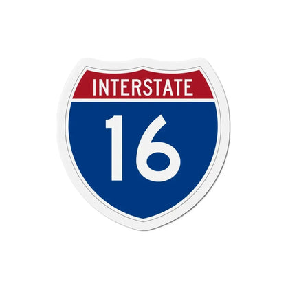Interstate 16 (U.S. Highways) Refrigerator Magnet 3 Inch - The Sticker Space