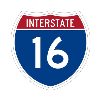 Interstate 16 (U.S. Highways) STICKER Vinyl Die-Cut Decal 4 Inch - The Sticker Space