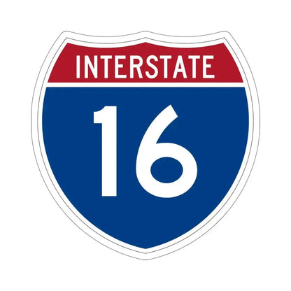 Interstate 16 (U.S. Highways) STICKER Vinyl Die-Cut Decal 5 Inch - The Sticker Space