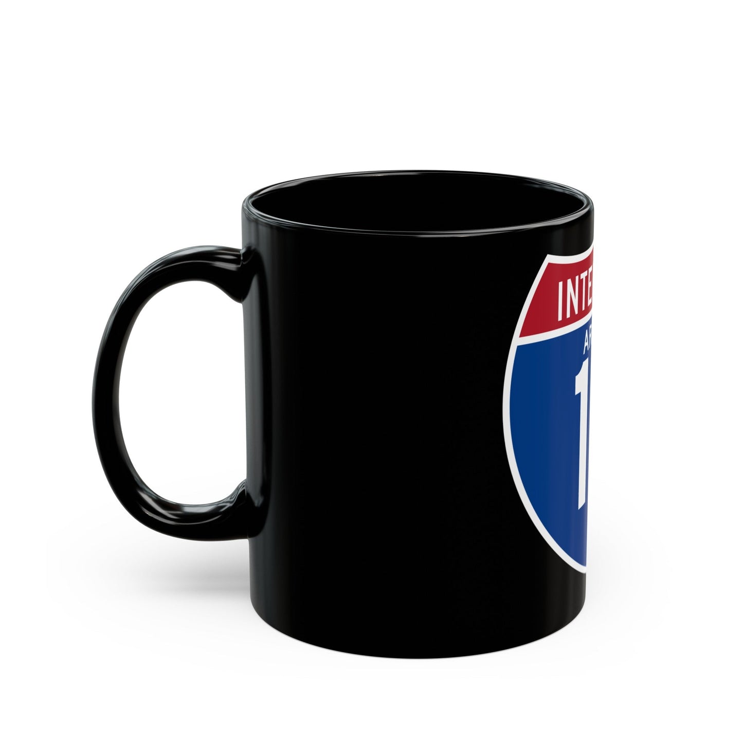 Interstate 17 (U.S. Highways) Black Coffee Mug-The Sticker Space