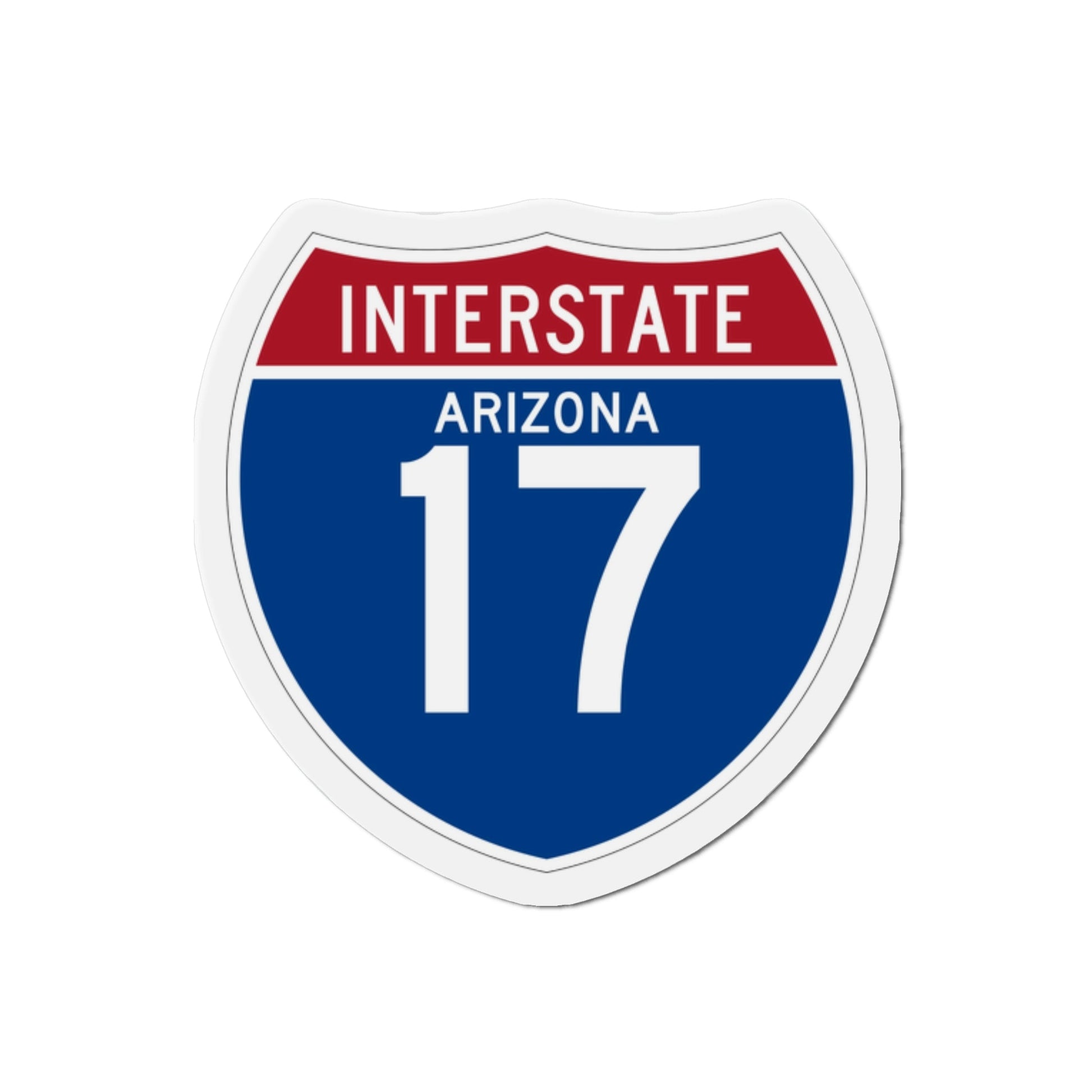 Interstate 17 (U.S. Highways) Die-Cut Magnet-2 Inch-The Sticker Space