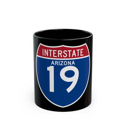 Interstate 19 (U.S. Highways) Black Coffee Mug-11oz-The Sticker Space