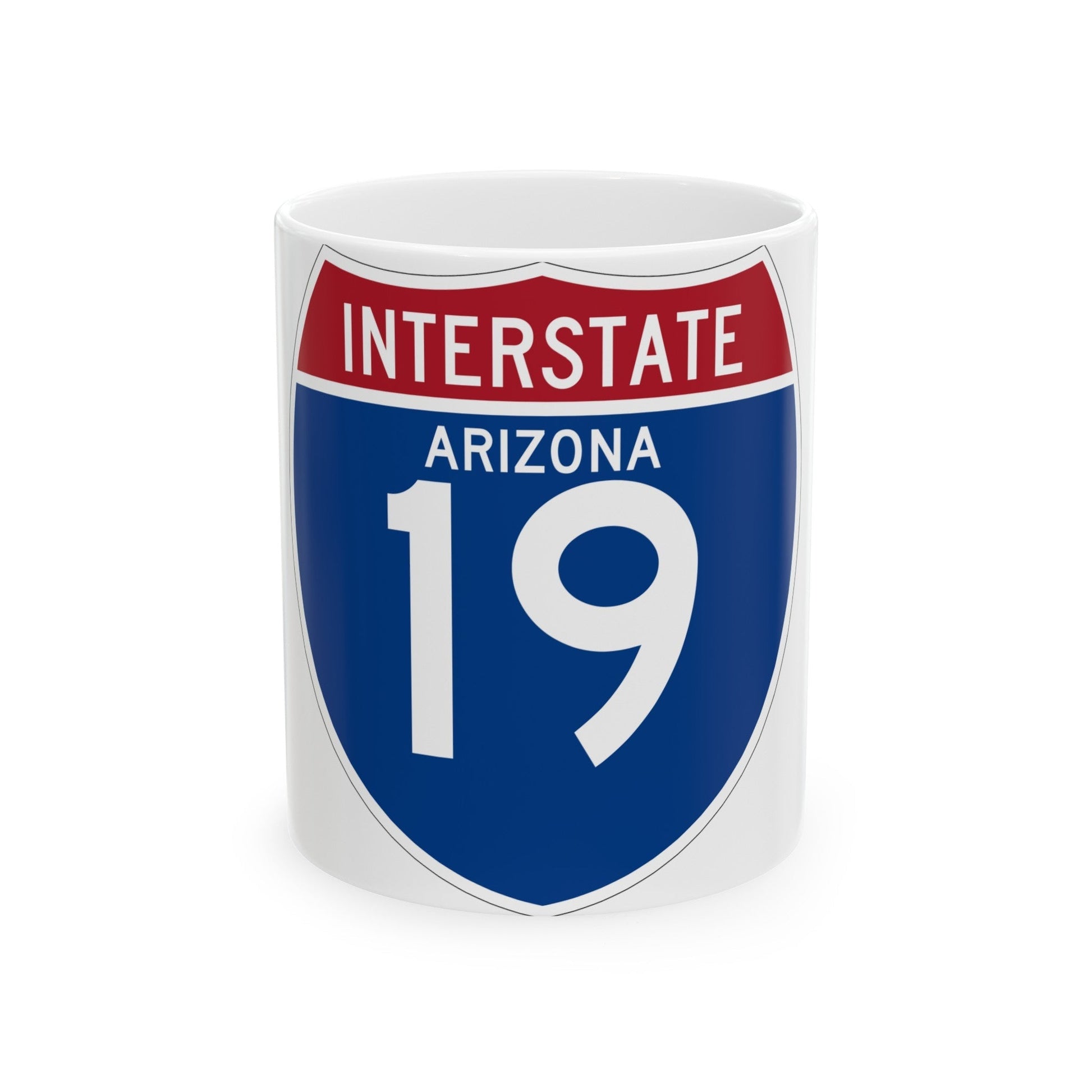 Interstate 19 (U.S. Highways) White Coffee Mug-11oz-The Sticker Space