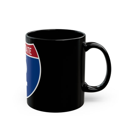 Interstate 2 (U.S. Highways) Black Coffee Mug-The Sticker Space