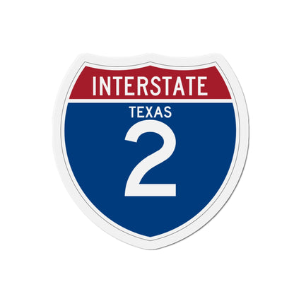 Interstate 2 (U.S. Highways) Die-Cut Magnet-3 Inch-The Sticker Space