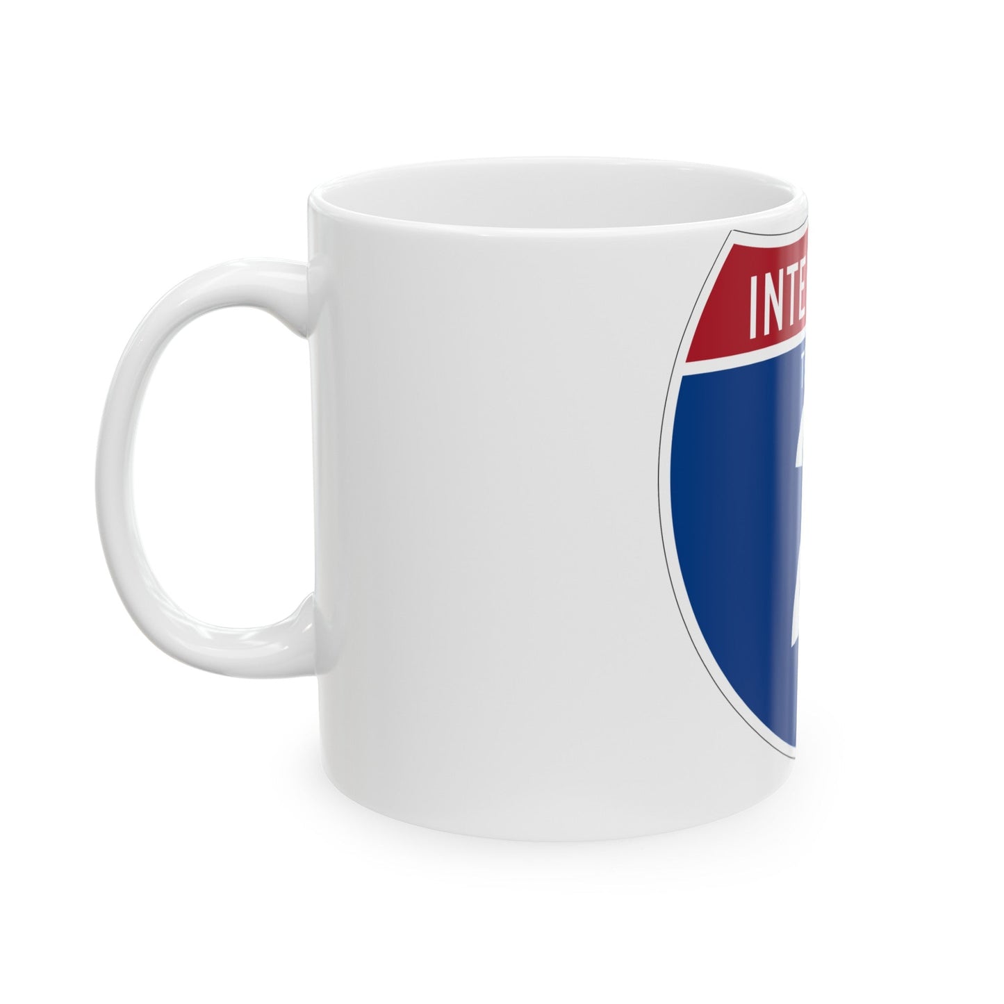 Interstate 2 (U.S. Highways) White Coffee Mug-The Sticker Space