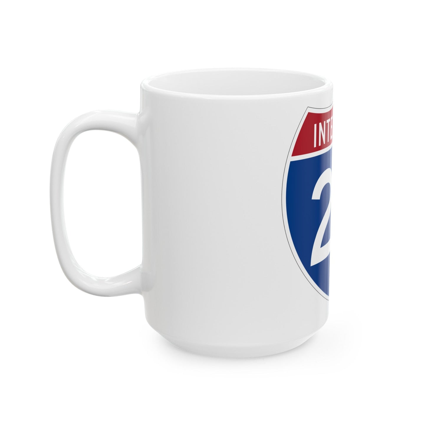 Interstate 20 (U.S. Highways) White Coffee Mug-The Sticker Space