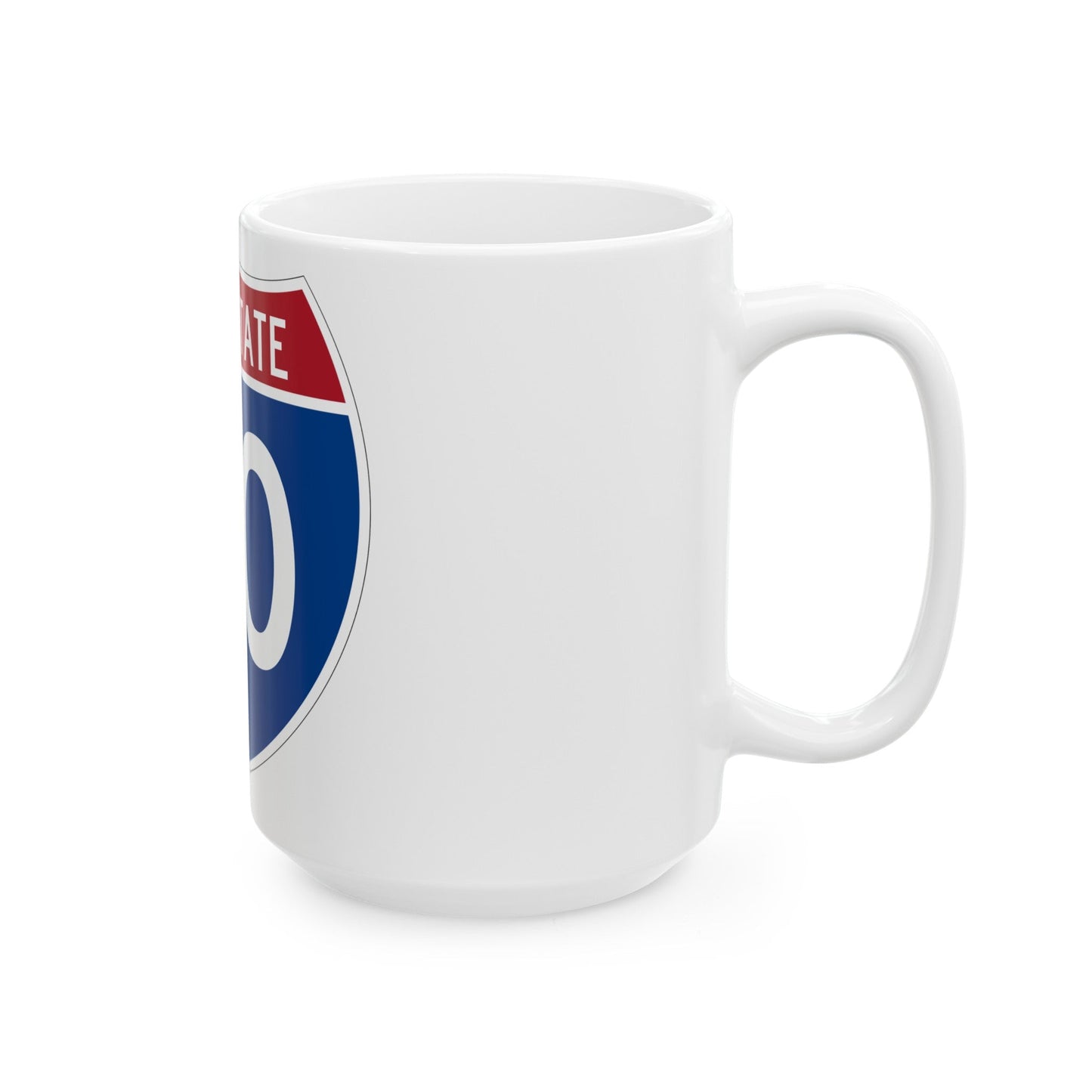 Interstate 20 (U.S. Highways) White Coffee Mug-The Sticker Space