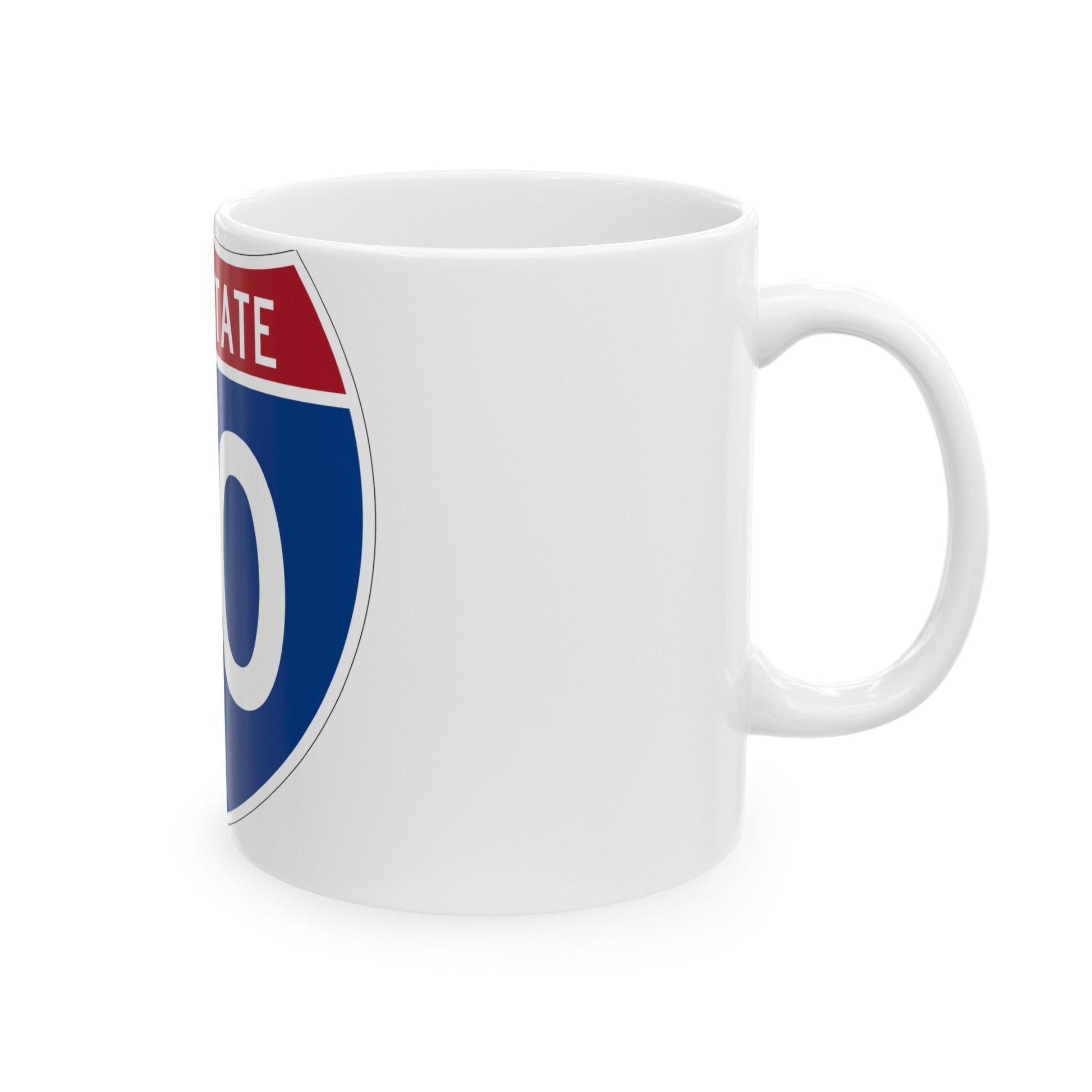 Interstate 20 (U.S. Highways) White Coffee Mug-The Sticker Space