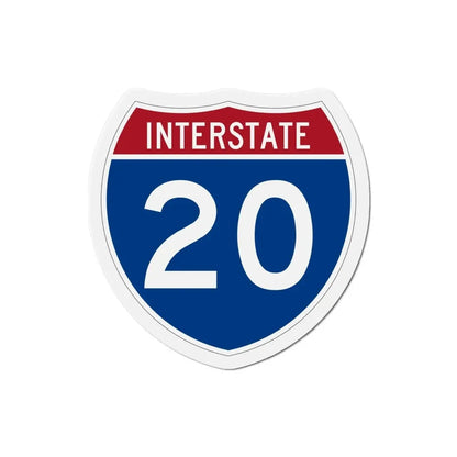 Interstate 20 (U.S. Highways) Refrigerator Magnet - The Sticker Space