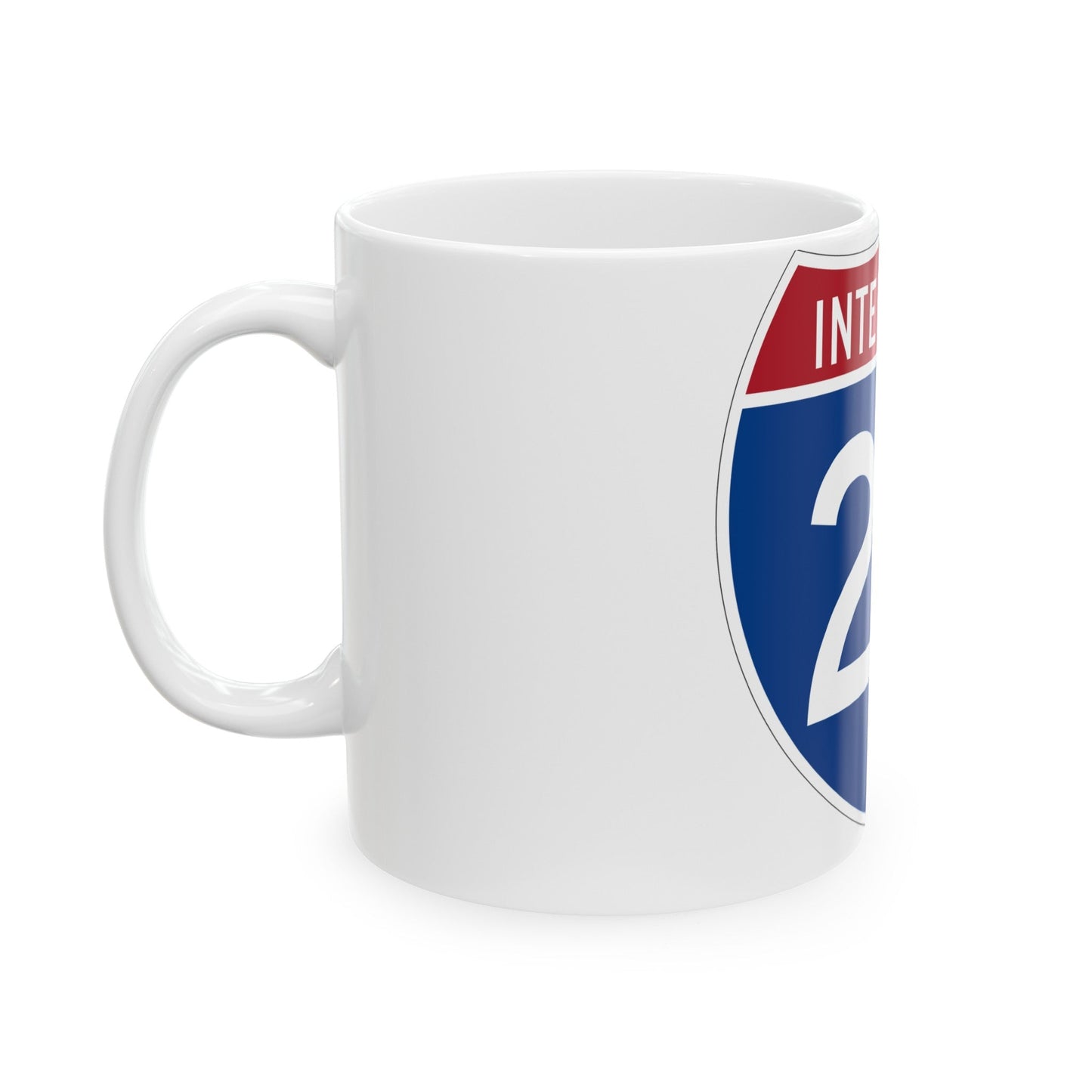 Interstate 22 (U.S. Highways) White Coffee Mug-The Sticker Space