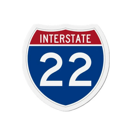 Interstate 22 (U.S. Highways) Refrigerator Magnet 2 Inch - The Sticker Space