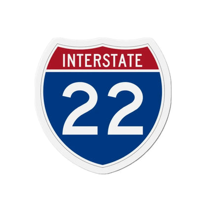 Interstate 22 (U.S. Highways) Refrigerator Magnet - The Sticker Space