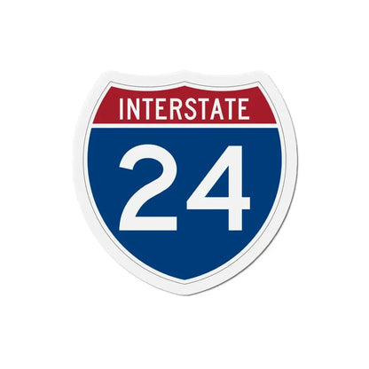 Interstate 24 (U.S. Highways) Refrigerator Magnet 4 Inch - The Sticker Space