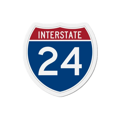 Interstate 24 (U.S. Highways) Refrigerator Magnet - The Sticker Space