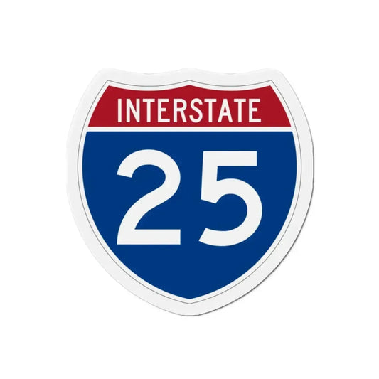 Interstate 25 (U.S. Highways) Refrigerator Magnet 2 Inch - The Sticker Space