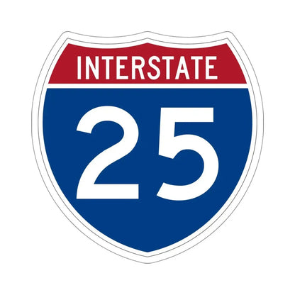 Interstate 25 (U.S. Highways) STICKER Vinyl Die-Cut Decal 5 Inch - The Sticker Space