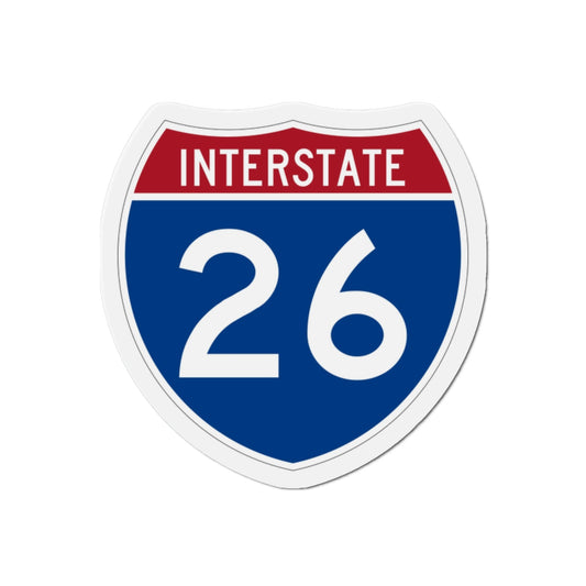 Interstate 26 (U.S. Highways) Die-Cut Magnet-2 Inch-The Sticker Space