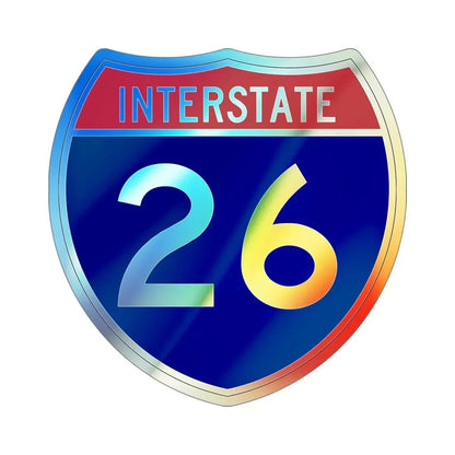 Interstate 26 (U.S. Highways) Holographic STICKER Die-Cut Vinyl Decal - The Sticker Space