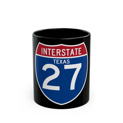 Interstate 27 (U.S. Highways) Black Coffee Mug-11oz-The Sticker Space