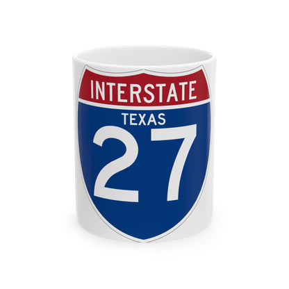 Interstate 27 (U.S. Highways) White Coffee Mug-11oz-The Sticker Space