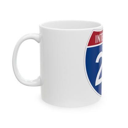 Interstate 27 (U.S. Highways) White Coffee Mug-The Sticker Space