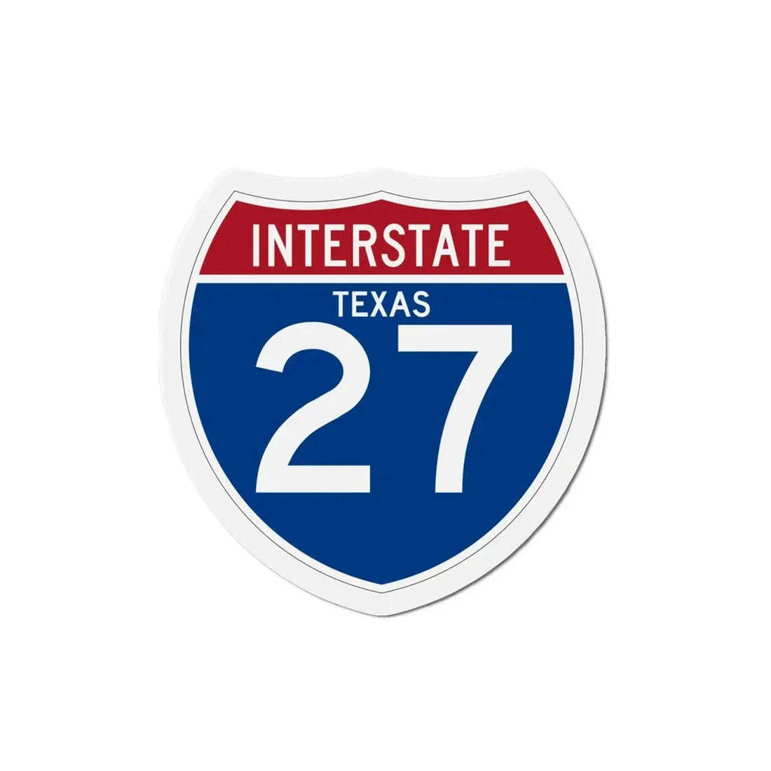 Interstate 27 (U.S. Highways) Refrigerator Magnet - The Sticker Space