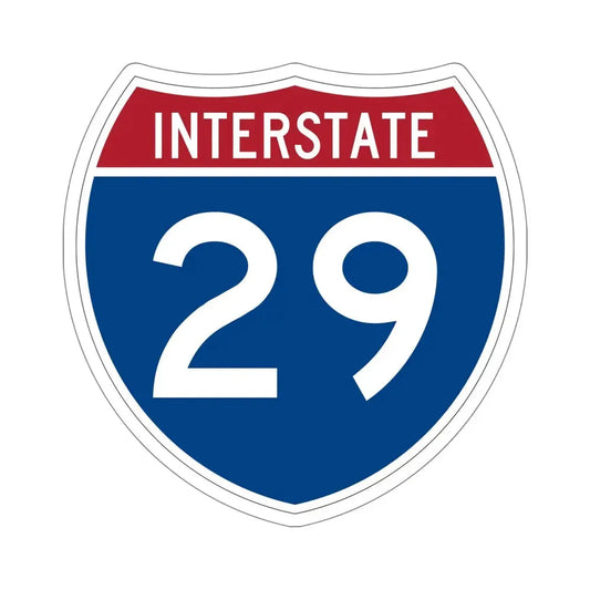 Interstate 29 (U.S. Highways) STICKER Vinyl Die-Cut Decal 6 Inch - The Sticker Space