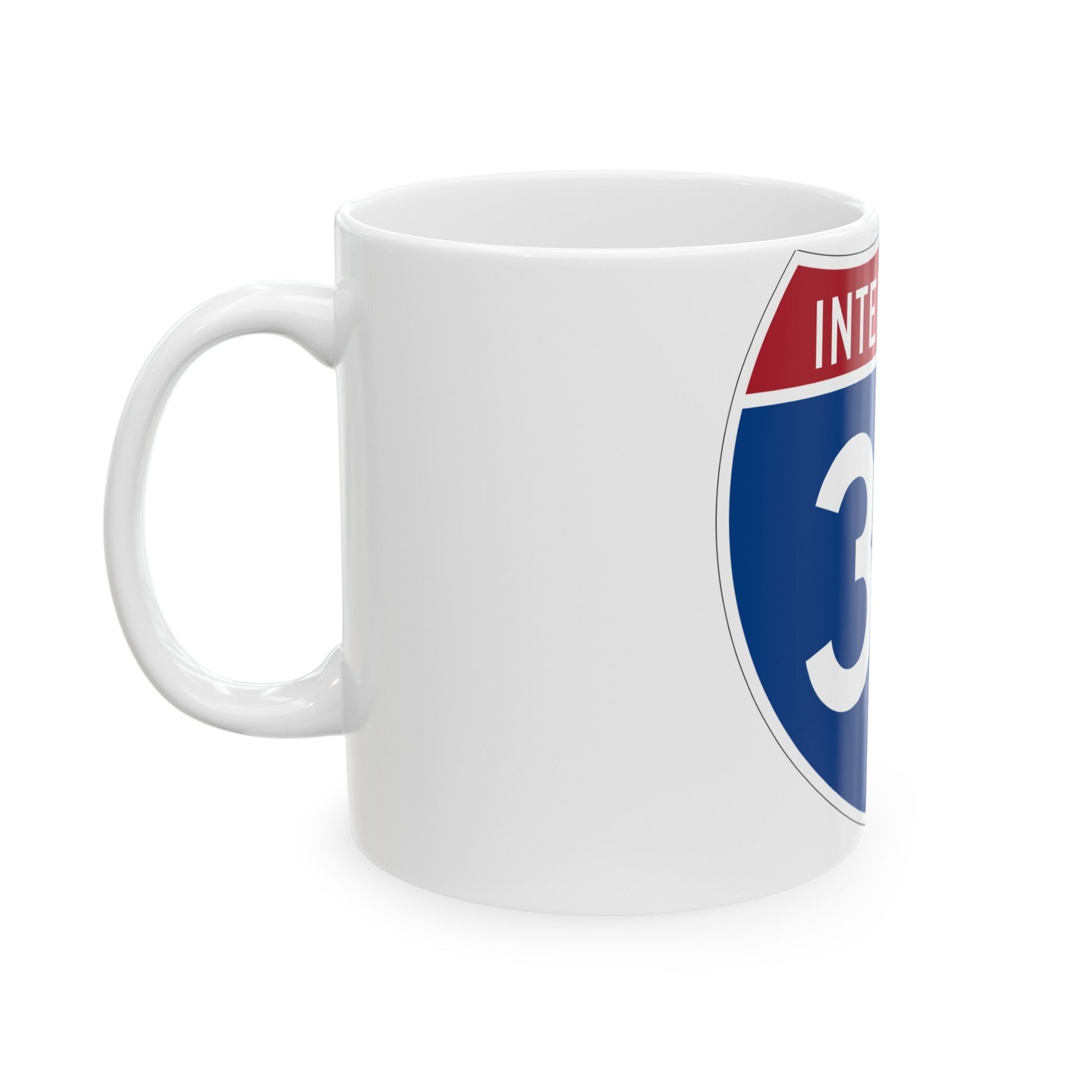 Interstate 30 (U.S. Highways) White Coffee Mug-The Sticker Space
