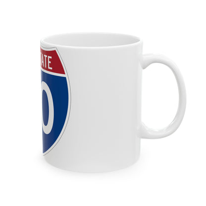 Interstate 30 (U.S. Highways) White Coffee Mug-The Sticker Space