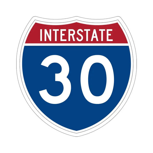 Interstate 30 (U.S. Highways) STICKER Vinyl Die-Cut Decal 6 Inch - The Sticker Space