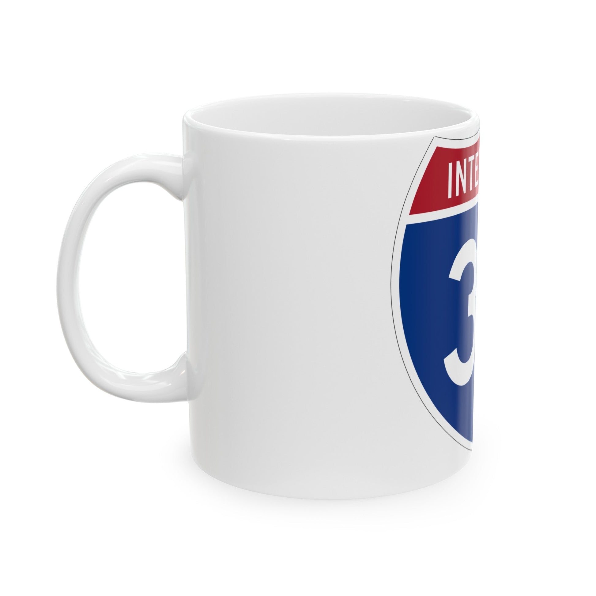 Interstate 35 (U.S. Highways) White Coffee Mug-The Sticker Space