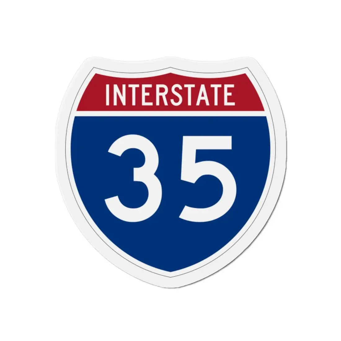 Interstate 35 (U.S. Highways) Refrigerator Magnet - The Sticker Space