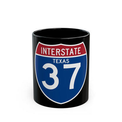 Interstate 37 (U.S. Highways) Black Coffee Mug-11oz-The Sticker Space