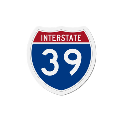 Interstate 39 (U.S. Highways) Die-Cut Magnet-5 Inch-The Sticker Space