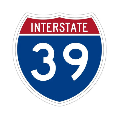 Interstate 39 (U.S. Highways) STICKER Vinyl Die-Cut Decal 4 Inch - The Sticker Space