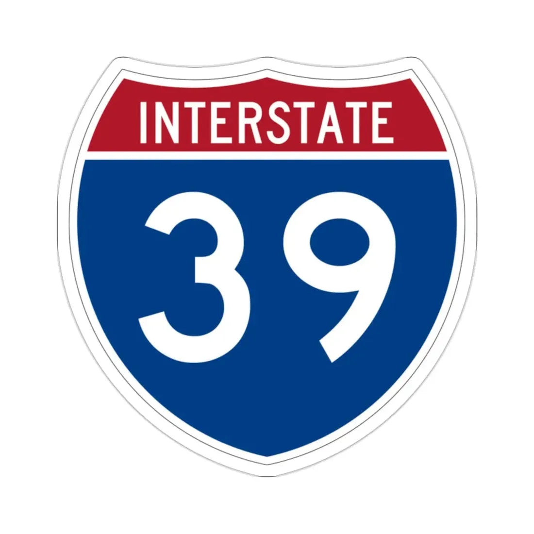 Interstate 39 (U.S. Highways) STICKER Vinyl Die-Cut Decal - The Sticker Space