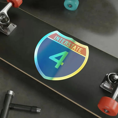 Interstate 4 (U.S. Highways) Holographic STICKER Die-Cut Vinyl Decal - The Sticker Space