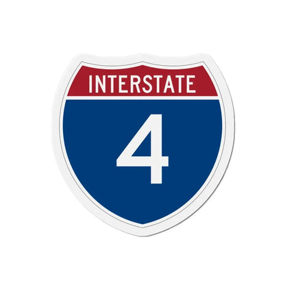 Interstate 4 (U.S. Highways) Refrigerator Magnet 3 Inch - The Sticker Space