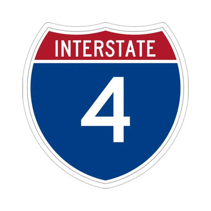 Interstate 4 (U.S. Highways) STICKER Vinyl Die-Cut Decal 3 Inch - The Sticker Space