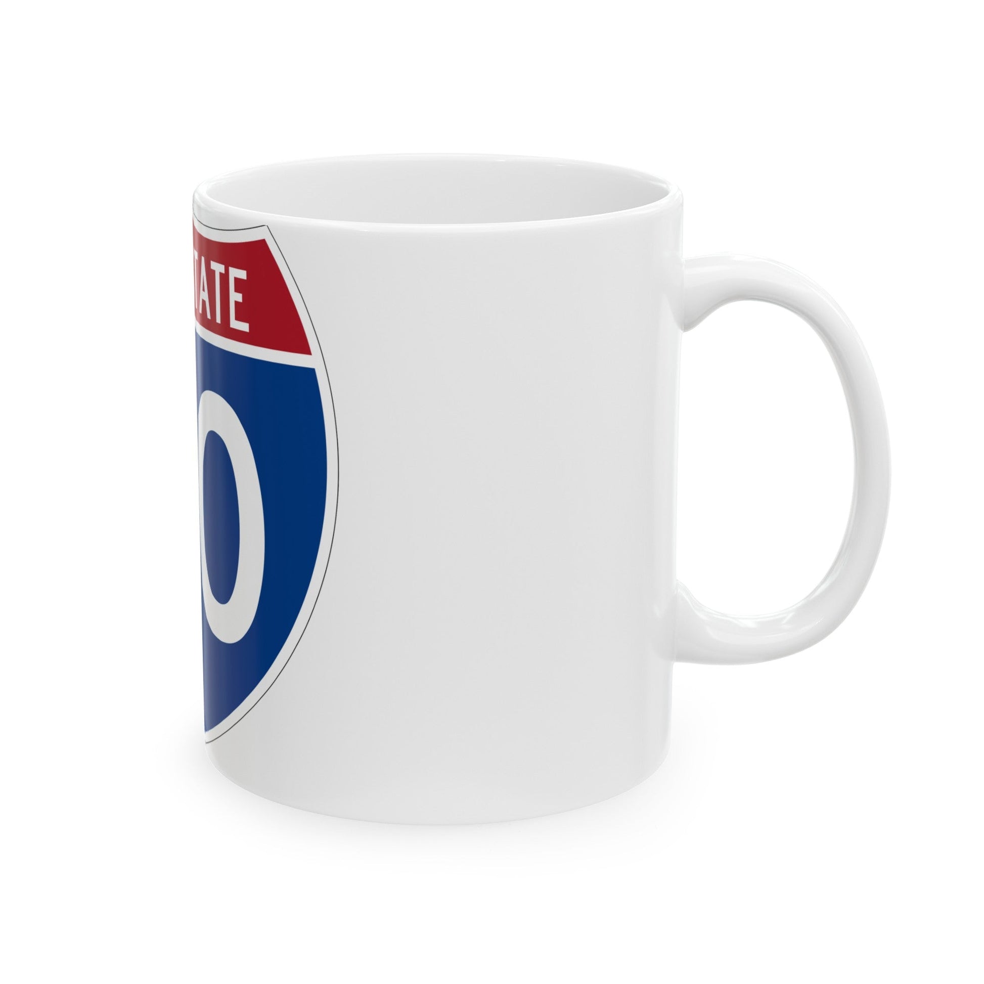 Interstate 40 (U.S. Highways) White Coffee Mug-The Sticker Space